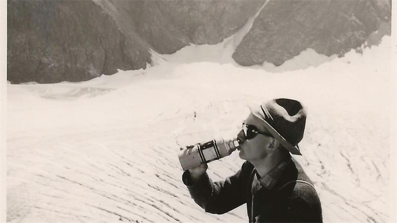 Gletscherfund: Bayer bekommt Rucksack nach 63 Jahren zurück Archivbild von 1963: Auf dieser Tour blieb der Rucksack im Gletscher zurück.