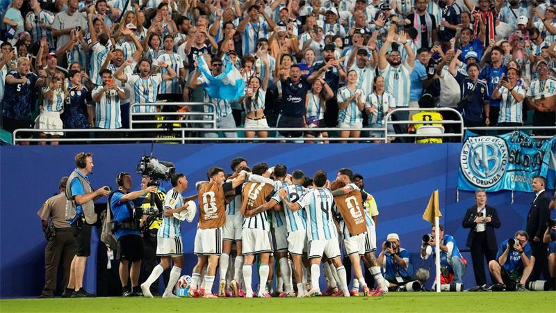 Argentinien jubelt: Gegen Kap Verde reichte es zu einem 3:2 nach Verlängerung.