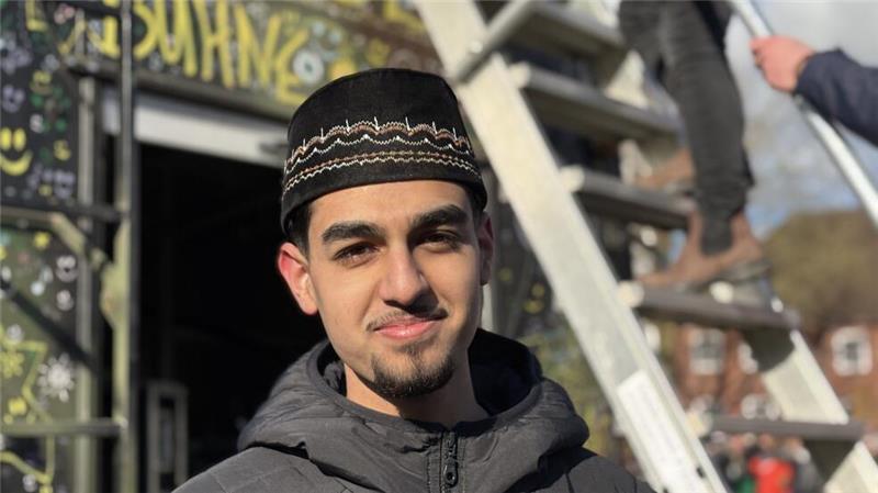 Asmar Ajmal von der muslimischen Ahmadiyya-Gemeinde aus Stade warb für Toleranz und Zusammenhalt.