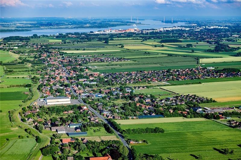 Assel aus der Luft: Nicht alle Bürger waren froh über die Eingemeindung vor 50 Jahren. Foto: Elsen