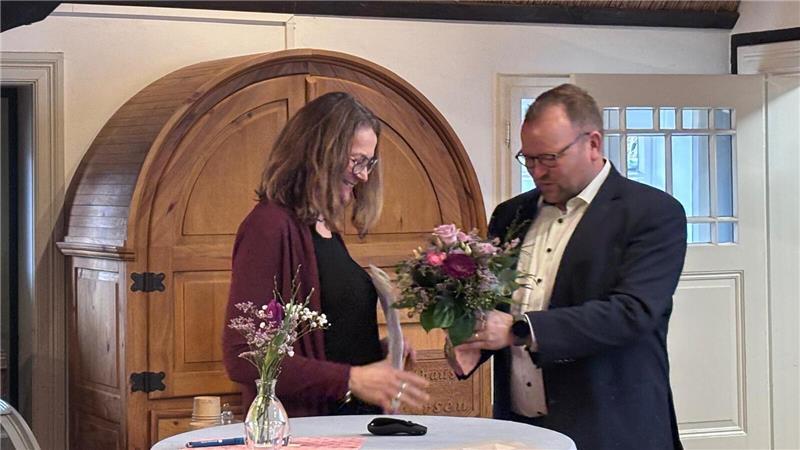 Neujahrsempfang in Ahlerstedt: Was im Jahr 2026 in der Gemeinde ansteht Auch Samtgemeindebürgermeisterin Ute Kück hielt eine Rede.