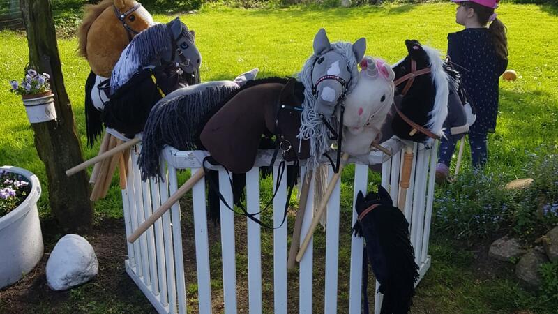 Hobby-Horsing als Wettbewerb: Trainerin aus Großenwörden kontert Kritik Auch Steckenpferde haben Freiluft-Training und brauchen eine Pause.
