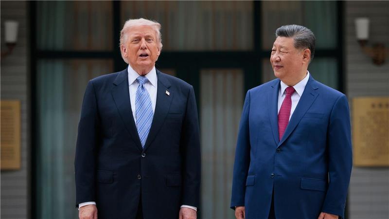 Xi und Putin betonen Freundschaft in Peking Auch Trump war von Xi in Peking freundlich empfangen worden. (Archivbild)