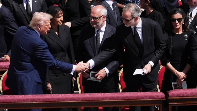 Auch US-Präsident Donald Trump war mit seiner Frau Melania angereist.