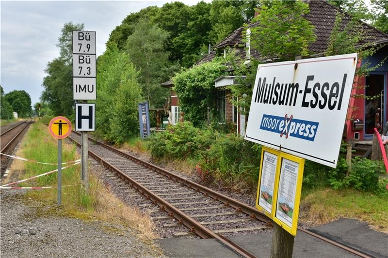 Auch am Bahnhof Mulsum-Essel könnte mehr Betrieb herrschen, wenn die Strecke reaktiviert wird. Foto: Felsch