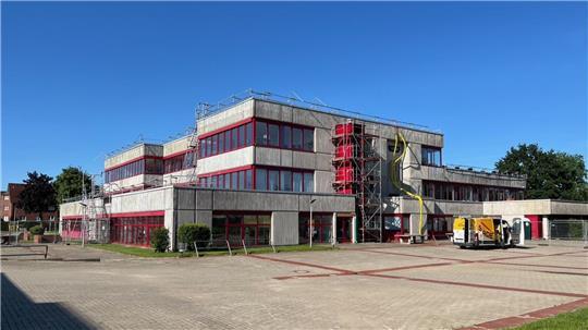 Blick auf das Schulzentrum Jork.