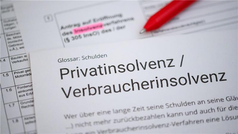 Auch bei den Verbraucherinsolvenzen sind die Zahlen deutlich gestiegen. (Symbolbild)