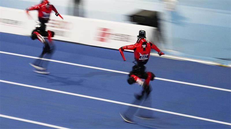 Roboter in China knacken Weltrekorde beim Sprint Auch beim 400-Meter-Lauf sind die Roboter mittlerweile schneller als jeder Mensch zuvor.