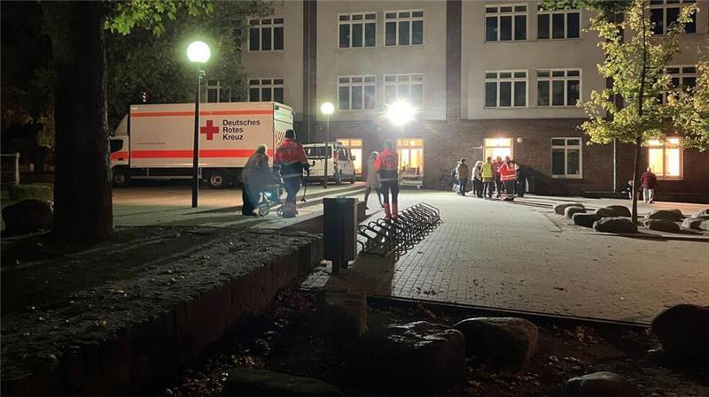 Auch das Deutsche Rote Kreuz war im Einsatz.