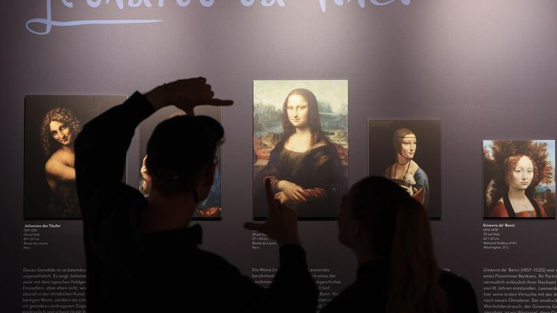 Auch das berühmteste Gemälde von da Vinci ist dabei.