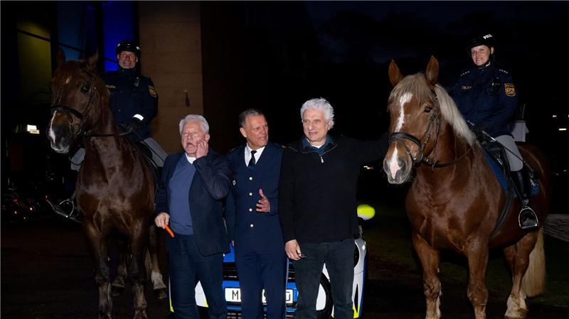 Auch der Münchner Polizeipräsident verabschiedete die Fernseh-Kommissare.