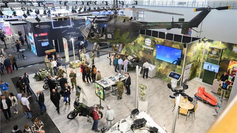 Auch die Bundeswehr stellte in Hannover aus.