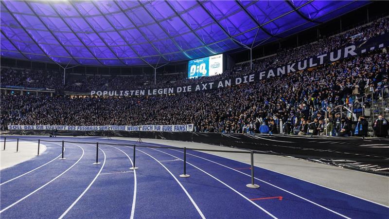 Auch die Fans von Hertha BSC haben ihren Unmut geäußert.