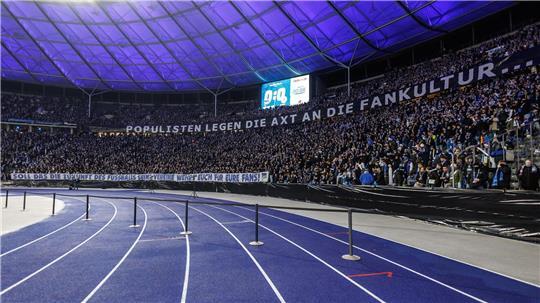Auch die Fans von Hertha BSC haben ihren Unmut geäußert.