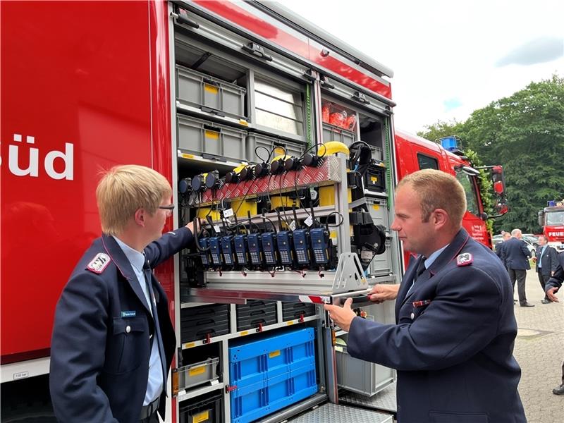 Auch die Funktechnik des Gerätewagens Umwelt ist Ex-geschützt. Foto: Vasel