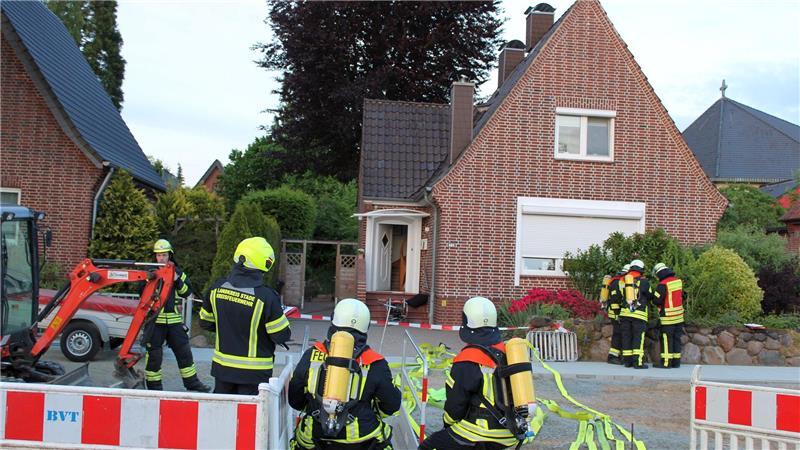 Auch die Gruppe „Messen und Spüren“ der Kreisfeuerwehr kam zum Einsatz