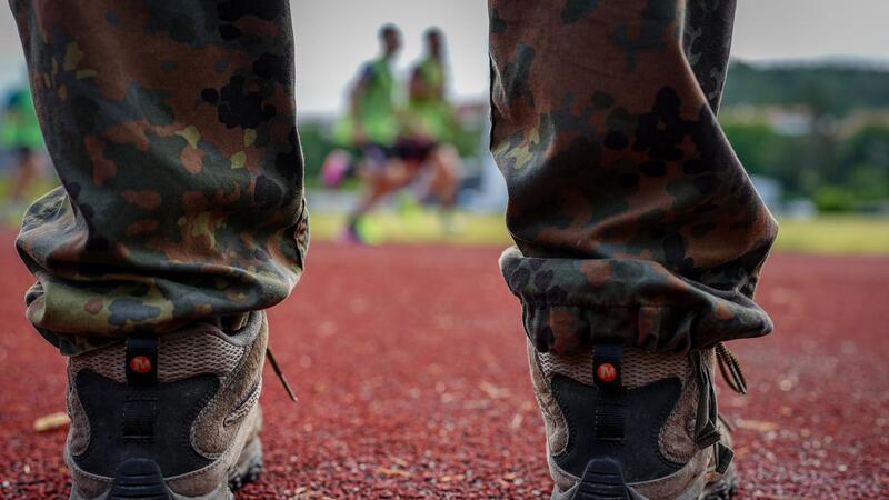 Auch ein Intervalllauf gehört zum Test.