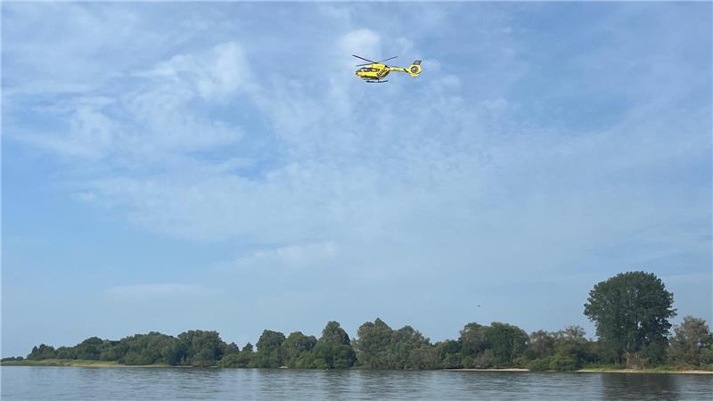 Auch ein Rettungshubschrauber kam zum Einsatz.