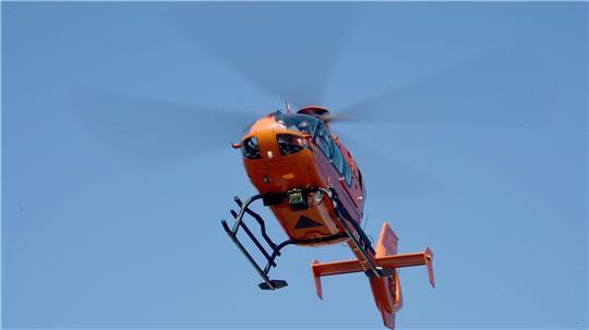 Auch ein Rettungshubschrauber war im Einsatz. (Symbolbild)
