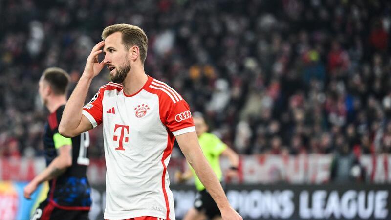 Schongang-Bayern mit Nullnummer gegen Kopenhagen Auch er traf das Tor gegen Kopenhagen nicht: Bayern-Stürmer Harry Kane.