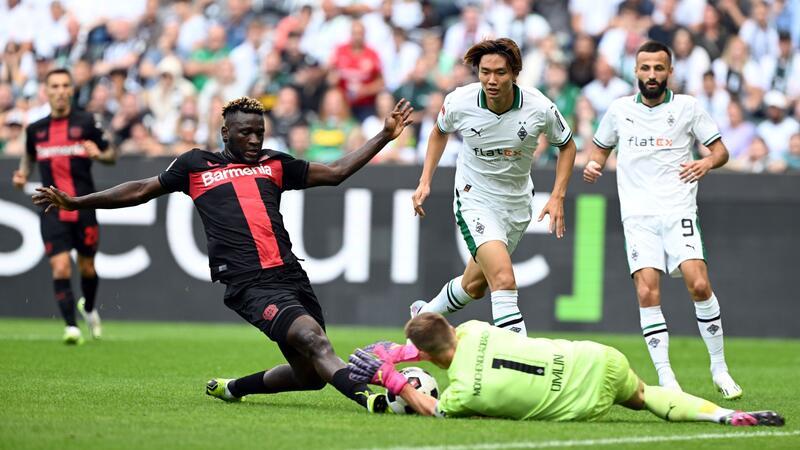 Auch im Vorjahr fand das erste Heimspiel im Borussia-Park gegen Bayer statt.