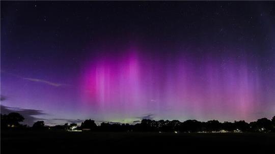 Auch im vergangenen Jahr waren im Kreis Stade Polarlichter zu sehen - wie hier in Stade-Riensförde (Archivbild).