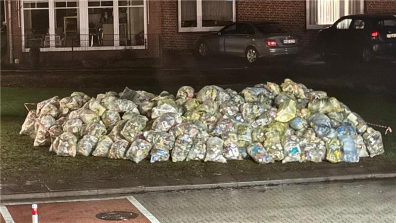Auch in Buxtehude sind besonders im Süden viele Gelbe Säcke nicht geholt worden. Hier gibt es keine Ersatztermine.