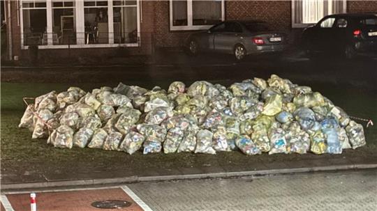 Auch in Buxtehude sind besonders im Süden viele Gelbe Säcke nicht geholt worden. Hier gibt es keine Ersatztermine.