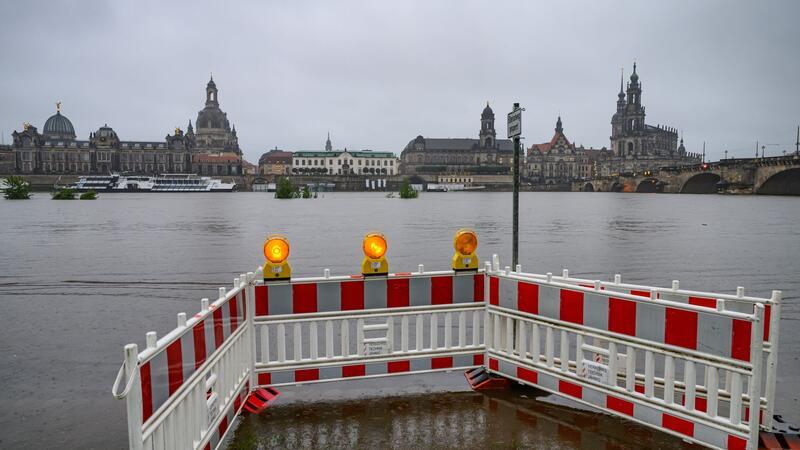 Auch in Dresden sind die Pegelstände zu hoch.