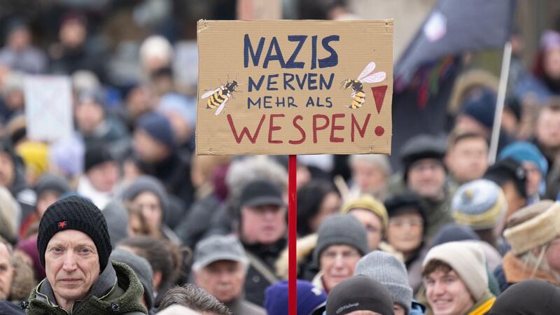 Hunderttausende demonstrieren gegen rechts Auch in Görlitz wurde gegen Rechtsextremismus demonstriert.