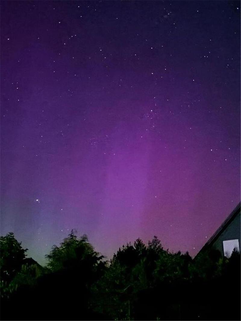 Auch in Oldendorf gab es Polarlichter zu sehen.