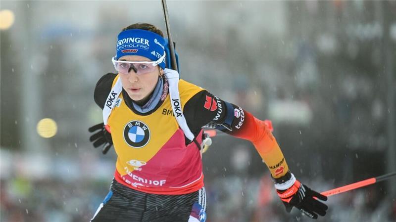 Auf die norwegische Art: Preuß zu Hause im Gelben Trikot Auch in Ruhpolding tritt Franziska Preuß im Gelben Trikot an.