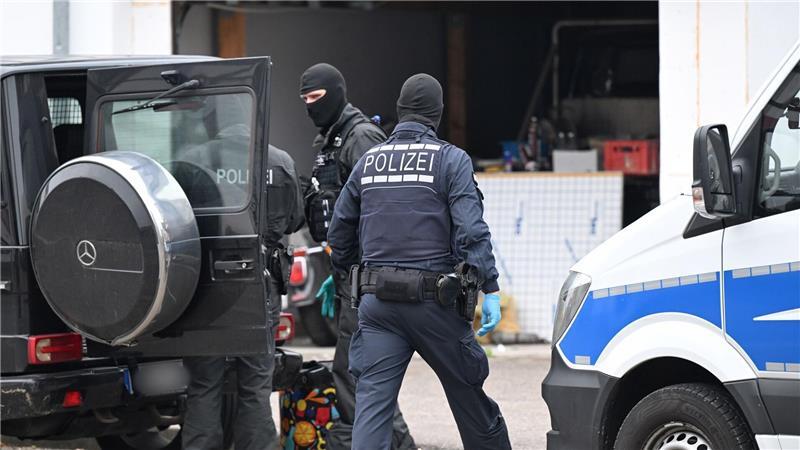 Auch in Weil der Stadt bei Stuttgart waren die Beamten im Einsatz. 