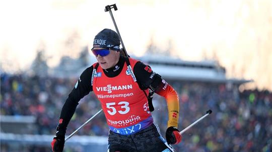 Auf Rang sechs bester Deutscher beim Sprint in Ruhpolding: Justus Strelow.