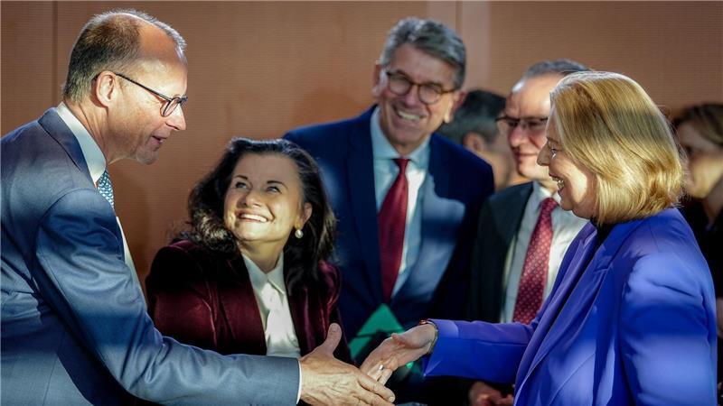 Auf Vorschlag von Sozialministerin Bas (r.) wurde eine Rentenkommission eingesetzt.