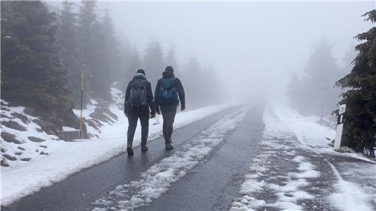Auf dem Brocken in Harz ist es noch einmal winterlich. (Archivbild)