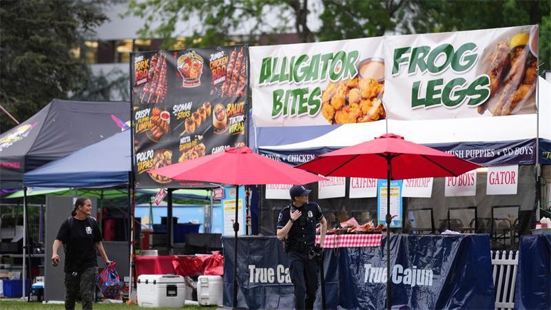 Auf dem Gelände fand am Wochenende ein Food Festival statt.
