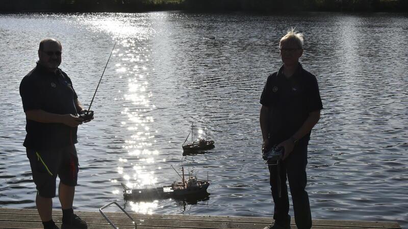 Auf dem Mühlenteich hat der Modellbauclub sein Revier.