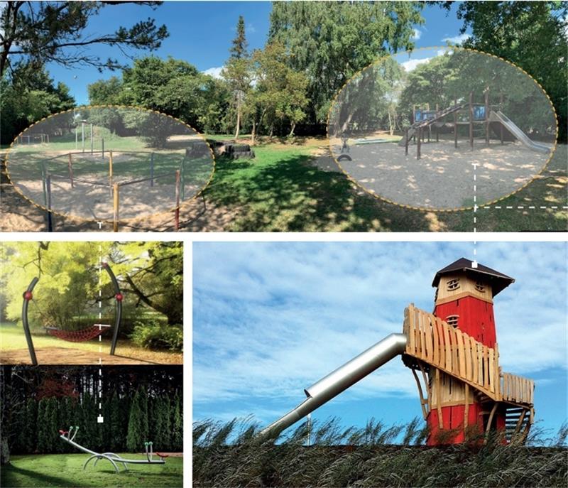 150.000 Euro für Balje - So soll der neue Freizeitplatz aussehen Auf dem Spielplatz sollen einige Geräte durch neue ersetzt werden. Allerdings nicht mit einem Leuchtturm-Spielgerät - das ist dem Baljer Rat zu teuer.
