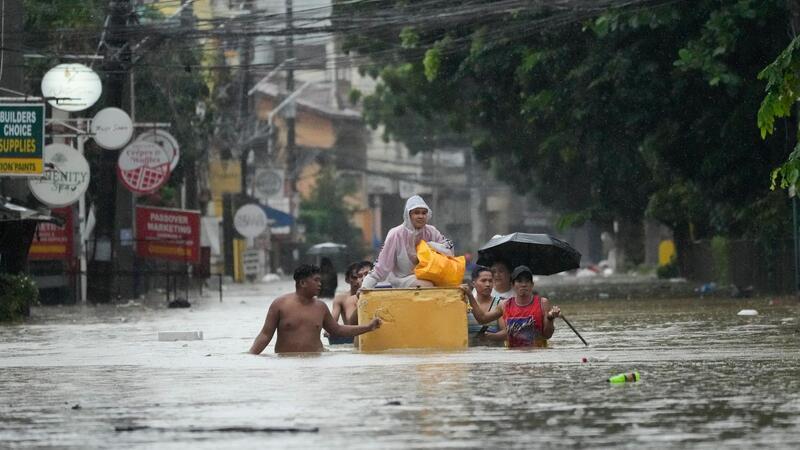 Taifun „Yagi“ fegt über das Südchinesische Meer Auf den Philippinen gibt es jedes Jahr etwa 20 Taifune.