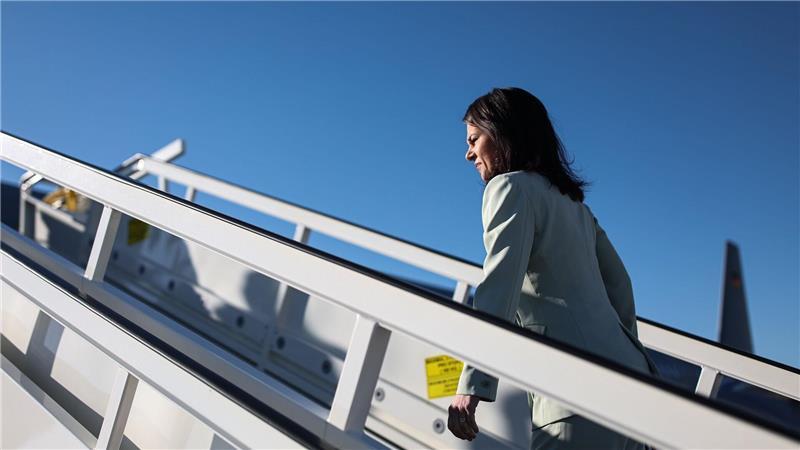 Baerbock reist in den Nahen Osten - Warnung vor Eskalation Auf den Weg in den Nahen Osten: Außenministerin Baerbock.