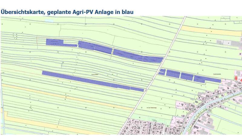 Guderhandviertel will in Zukunft Äpfel und Solarstrom ernten Auf diesen Flächen - westlich der Grundschule in Guderhandviertel - sollen die Agri-Photovoltaikanlagen installiert werden.