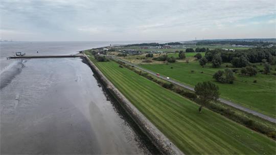 Auf freier Wiese soll in den nächsten Jahren ein Marinehafen gebaut werden. (Archivbild)
