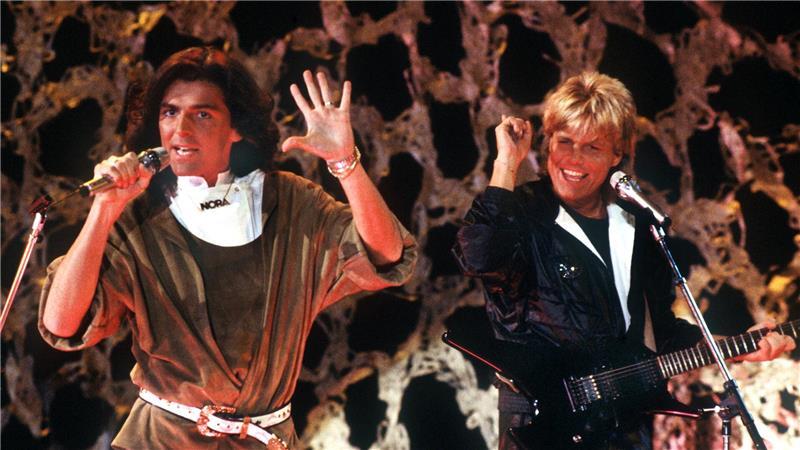 Aufnahme vom 11. November 1985: Als Modern Talking verkauften Thomas Anders (links) und Dieter Bohlen weltweit 120 Millionen Tonträger.