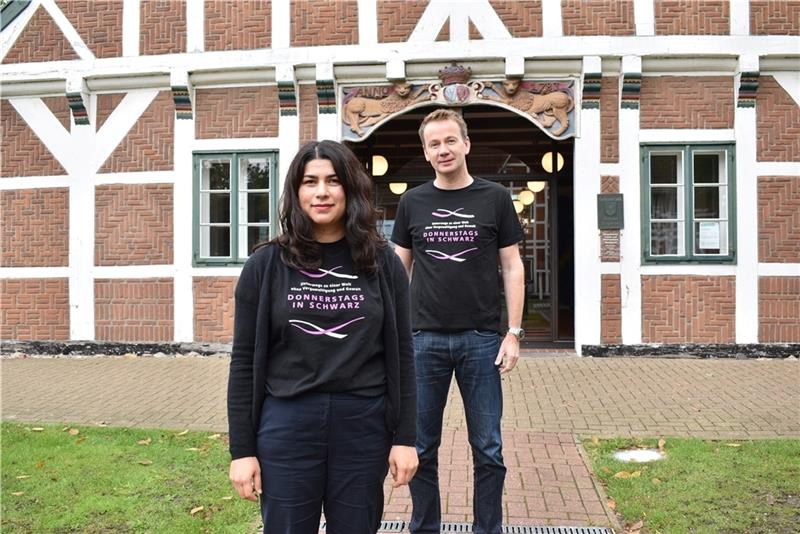 Lauf-Mannschaft für Kampagne gegen sexualisierte Gewalt gesucht Aufruf: Sinur Aziz und Arne Krüger laufen mit. Foto: Vasel