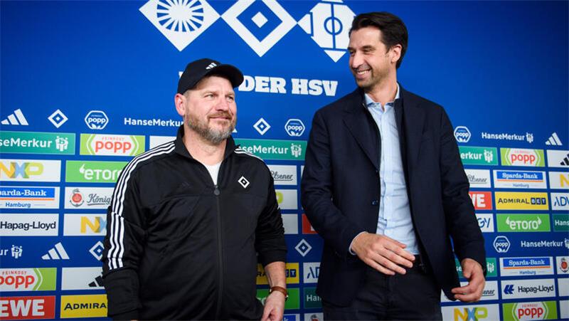 Baumgart beim HSV: Seine erste Ansage – und auf wen er besonders setzt Aufstieg ist Pflicht für Neu-Trainer Steffen Baumgart und HSV-Vorstand Jonas Boldt.