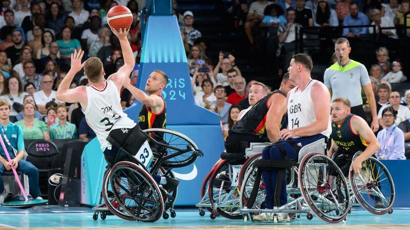 Auftakt-Niederlage für die deutschen Rollstuhlbasketballer gegen Großbritannien.