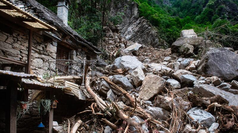 Neue Unwetterwarnung: Tal im Tessin wird evakuiert Aus Sorge vor neuen Schäden müssen die bewohner das Bavonatal verlassen. (Archivbild)