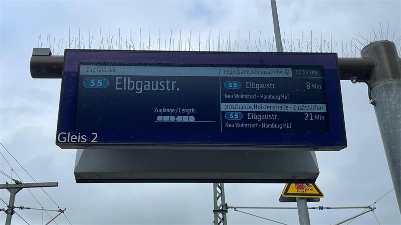 Ausfälle und Verspätungen bei den Zügen der S-Bahn-Linie 5 in Buxtehude.