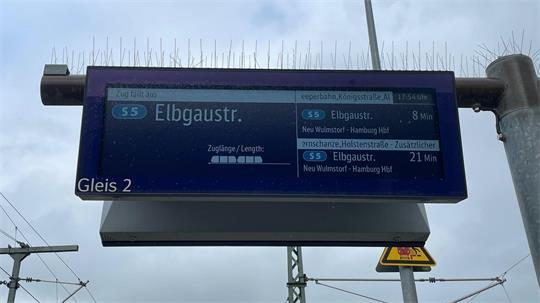 Ausfälle und Verspätungen bei den Zügen der S-Bahn-Linie 5 in Buxtehude.